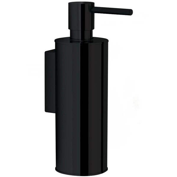 Дозатор для жидкого мыла OMNIRES UNI настенный на 150мл округлый металлический черный UN10720/OBL