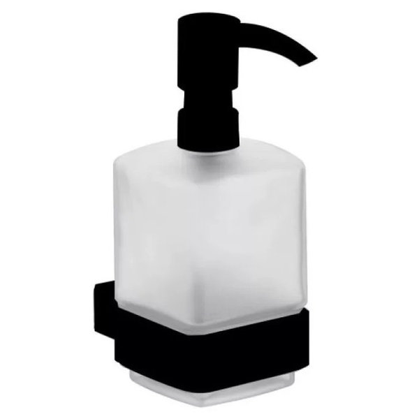 Дозатор для жидкого мыла EMCO Loft настенный на 250мл прямоугольный стеклянный черный 052113301