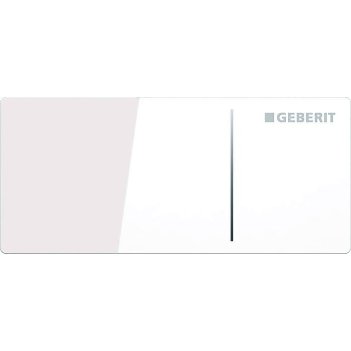 Кнопка слива для инсталляции сенсорная GEBERIT Sigma 70 стекляная двойная глянцевая белая 115.630.SI.1