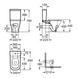 Унитаз напольный белый ROCA GAP сиденье микролифт выпуск в стену A34947800W 2 из 6