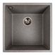 Мийка для кухні гранітна квадратна PLATINUM 4040 RUBA 440x440x200мм без сифону сіра PLS-A40843 1 з 8