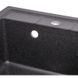 Мийка на кухню гранітна прямокутна LIDZ GRF-13 455мм x 513мм чорний без сифону LIDZGRF13460515200 5 з 7
