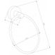 Держатель-кольцо для полотенец MEXEN Remo 155мм округлый металлический белый MEX-7050732-20 2 из 2