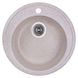 Мийка на кухню композитна кругла COSH 506мм x 506мм бежевий із сифоном COSHD51K300 1 з 5