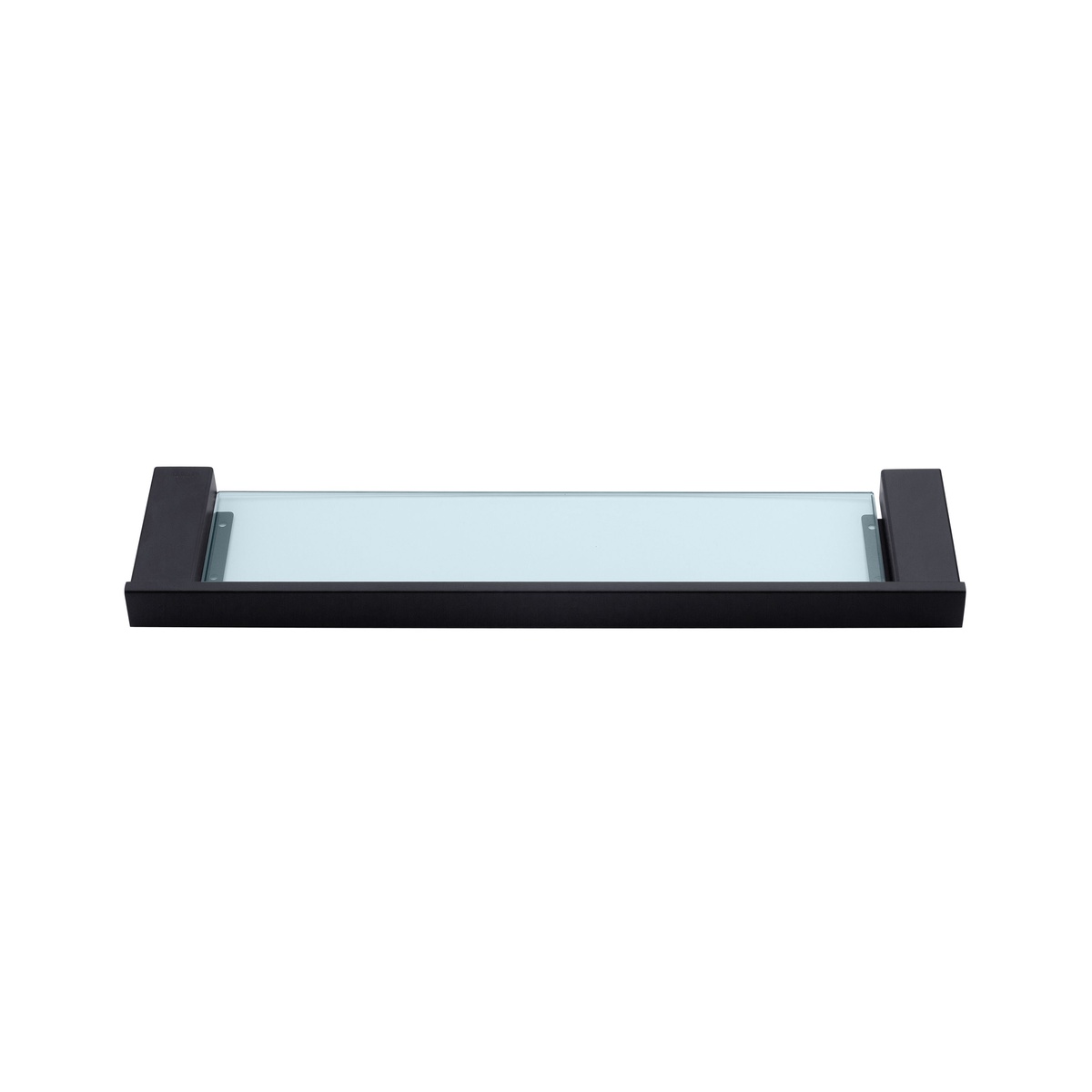 Полиця настінна KRONER Edelstahl Kubus CV025662 540мм прямокутна скляна чорна