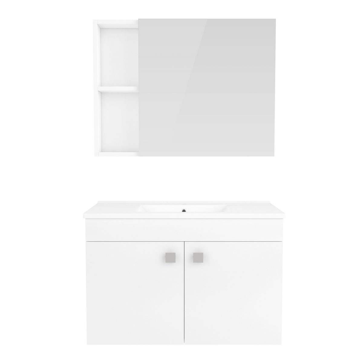 Набор мебели в ванную ROZZY JENORI ATLANT белый RJ02800WH