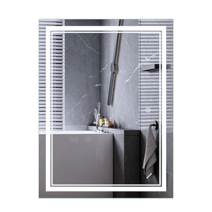 Зеркало в ванную MIXXUS Quadro 70x90см c подсветкой сенсорное включение антизапотевание прямоугольное MP6621