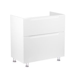 Тумба под умывальник Q-TAP Scorpio 80x82.5x45.5см напольная белая без умывальника QT1473TNВ801W