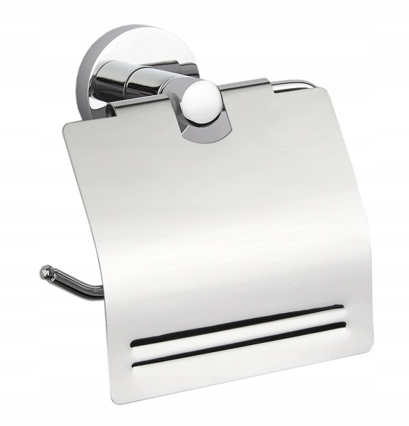 Держатель для туалетной бумаги с крышкой MEXEN Remo округлый металлический хром MEX-7050733-00