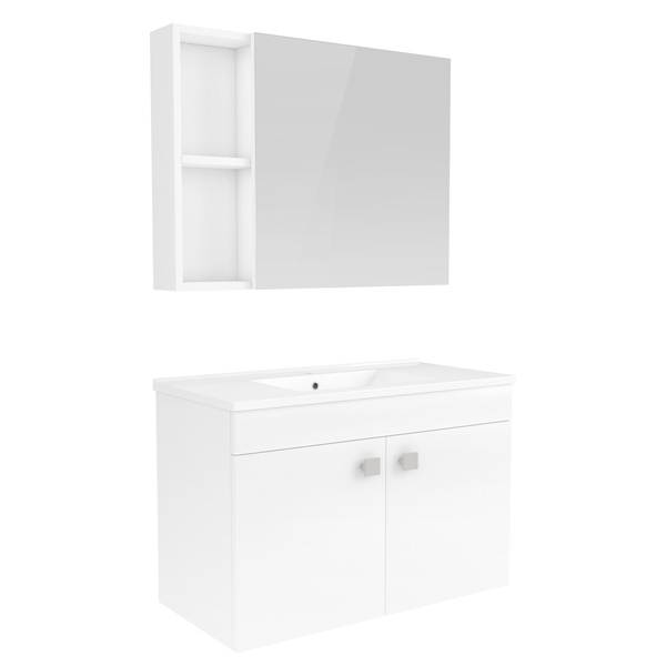 Набор мебели в ванную ROZZY JENORI ATLANT белый RJ02800WH