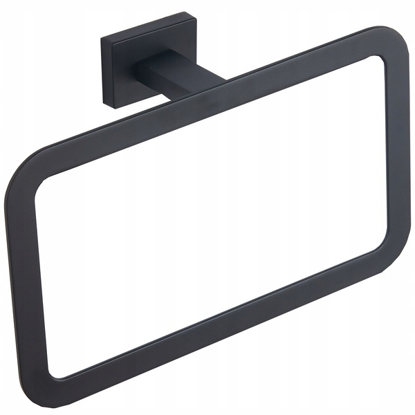 Держатель-кольцо для полотенец MEXEN Arno 225мм прямоугольный металлический черный MEX-7020732-70