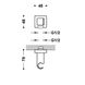 Шлангове підключення TRES Docce з тримачем для лійки латунне хром 20218201 2 з 2