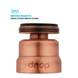 Поворотний 360° адаптер DROP COLOR CL360-CPR зовнішня різьба 24 мм кут 15° латунь колір мідь 5 з 6