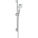 Душевой набор HANSGROHE Crometta Vario EcoSmart 26534400 с ручной лейкой, шлангом и стойкой 669мм белый/хром 1 из 7
