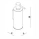 Дозатор для жидкого мыла OMNIRES UNI настенный на 150мл округлый металлический хром UN10720/OCR 2 из 2