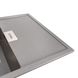 Мийка для кухні гранітна прямокутна PLATINUM 8650 DIAMOND 860x500x190мм із сифоном сіра PLS-A39172 3 з 7