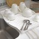 Сушарка для посуду MVM 455x358x35мм пластикова біла DR-01 WHITE 9 з 11