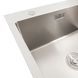 Мийка для кухні із нержавіючої сталі прямокутна PLATINUM Handmade L 1000x500x210мм глянцева 1.2мм із сифоном PLS-A36085 4 з 6