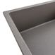 Мийка для кухні гранітна прямокутна PLATINUM 8650 DIAMOND 860x500x190мм із сифоном сіра PLS-A39172 4 з 7