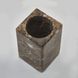 Стакан для зубних щіток настільний AQUANOVA Hammam прямокутний з каменю коричневий HAMTUM-01 3 з 4