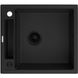 Мойка для кухни гранитная прямоугольная DEANTE Magnetic 560x500x219мм с сифоном черная ZRM_N103 1 из 3
