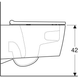 Унитаз подвесной для инсталляции безободковый белый GEBERIT ONE с сиденьем с микролифтом 500.201.01.1 3 из 10