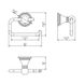 Тримач для туалетного паперу SONIA Genoa 121632 округлий металевий хром 2 з 2