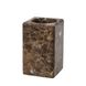 Стакан для зубных щеток настольный AQUANOVA Hammam прямоугольный из камня коричневый HAMTUM-01 2 из 4