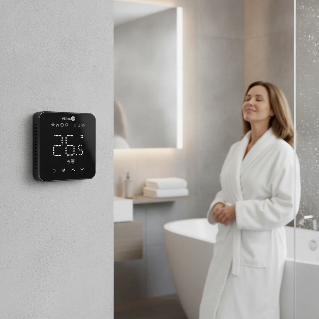 Комнатный терморегулятор для теплого пола VERIA Control WT45 Wi-Fi с программированием 189B4072
