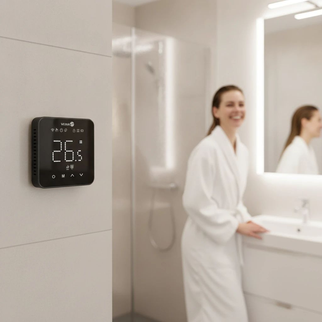 Комнатный терморегулятор для теплого пола VERIA Control WT45 Wi-Fi с программированием 189B4072