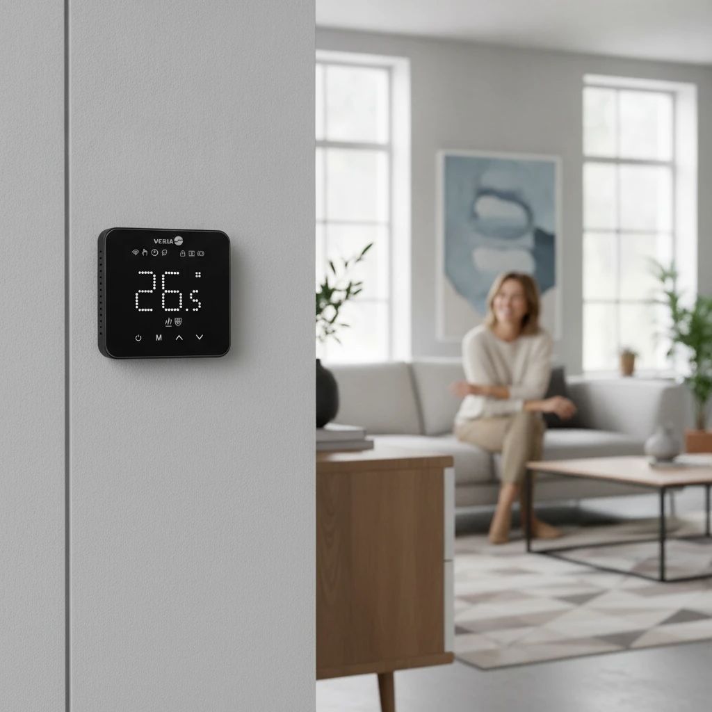 Комнатный терморегулятор для теплого пола VERIA Control WT45 Wi-Fi с программированием 189B4072