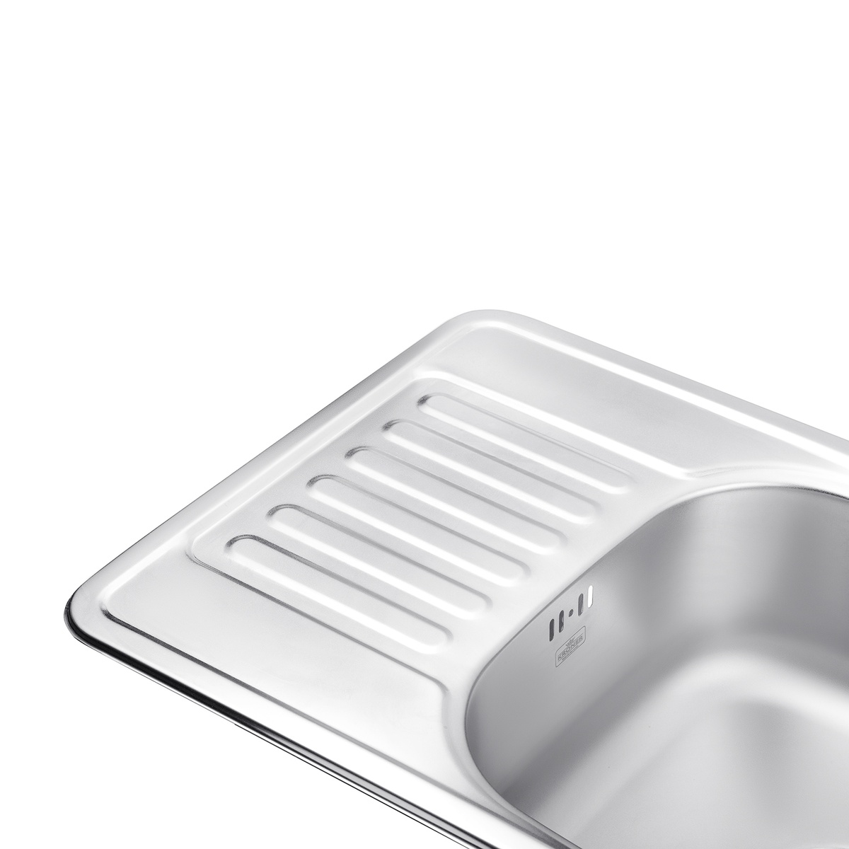 Мийка для кухні із нержавіючої сталі прямокутна KRONER KRP 660x420x180мм матова 0.8мм із сифоном CV025281