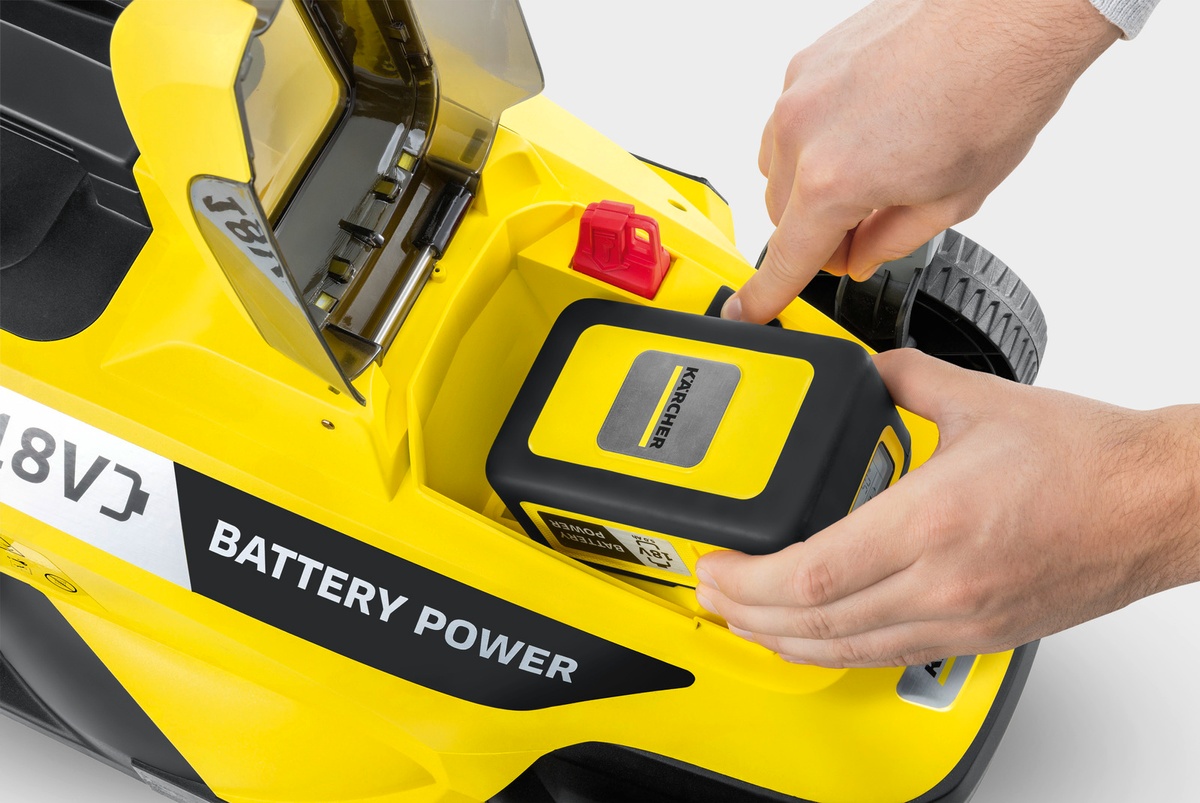 Газонокосарка акумуляторна Karcher LMO 18-33 Battery 18В 33см 35-65мм (без АКБ та ЗП)