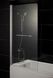 Шторка скляна для ванної ліва розпашна 150см x 80см EGER стекло матовое 5мм профиль хром 599-02L grey 3 з 3