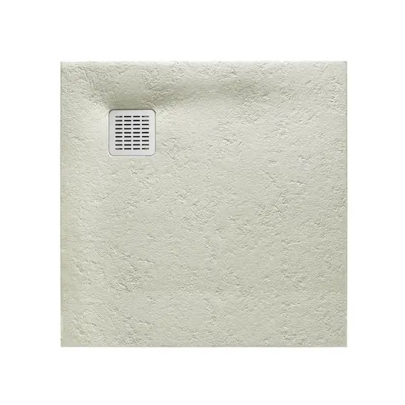 Піддон для душової кабіни ROCA Ignis AP70238438401300 90x90x2.6см квадратный із штучного каменю із сифоном сірий