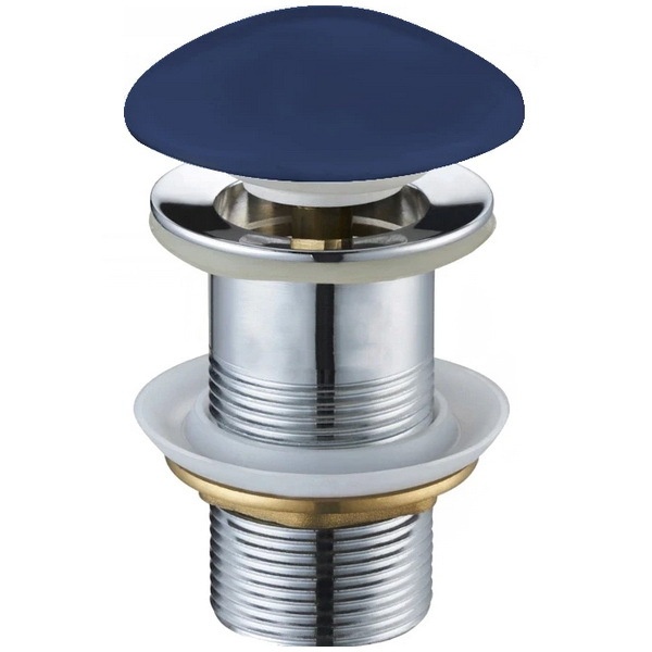 Донный клапан нажимной для раковины MEXEN без перелива керамический 1 1/4" матовый синий MEX-79910-42