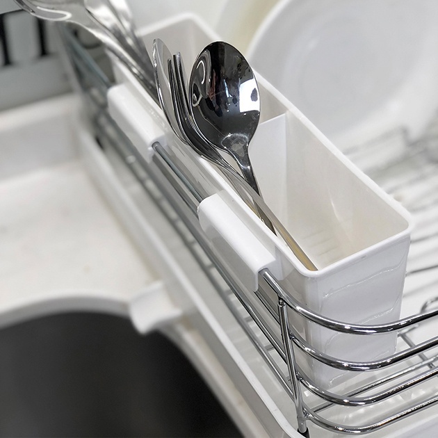 Сушарка для посуду MVM 390x300x120мм біла DR-02 WHITE