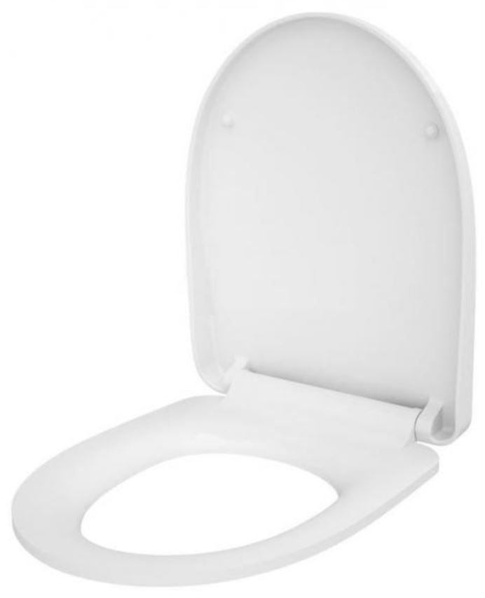 Унитаз подвесной безободковый белый CERSANIT Moduo с сиденьем с микролифтом SZCZ1002090915