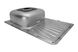 Мийка для кухні із нержавіючої сталі прямокутна KRONER KRP 780x480x180мм матова 0.8мм із сифоном CV022789 4 з 4