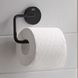 Тримач для туалетного паперу EMCO Round округлий металевий чорний 430013300 3 з 3