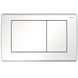 Кнопка слива для инсталляции TECE Planus нержавейка двойная глянцевая белая 9240324 1 из 3