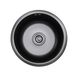 Мийка для кухні із нержавіючої сталі кругла PLATINUM Germece Handmade PVD 420x420x220мм матова 1.5мм чорна із сифоном PLS-A31245 1 з 4