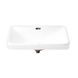 Умивальник врізний для ванної на стільницю 590мм x 405мм Q-TAP Jay білий прямокутна QT0711K306W 4 з 5
