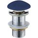 Донный клапан нажимной для раковины MEXEN 65мм без перелива керамический 1 1/4" матовый синий MEX-79910-42 1 из 2