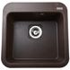 Мийка для кухні гранітна квадратна GLOBUS LUX BARBORA А0006 510x510x190мм без сифону коричнева 000009833 3 з 7