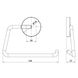 Тримач для туалетного паперу EMCO Round округлий металевий чорний 430013300 2 з 3