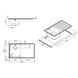 Кухонная мойка стальная прямоугольная APELL 500мм x 860мм матовая 0.6мм с сифоном TO861ILBC 2 из 2