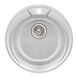 Кухонна мийка сталева кругла Q-TAP 490мм x 490мм мікротекстура 0.8мм із сифоном QTD490MICDEC08 1 з 7