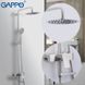 Душова система GAPPO Satenresu-ko G2499-20 із верхнім душем та виливом із нержавіючої сталі сатин 1034069 3 з 8