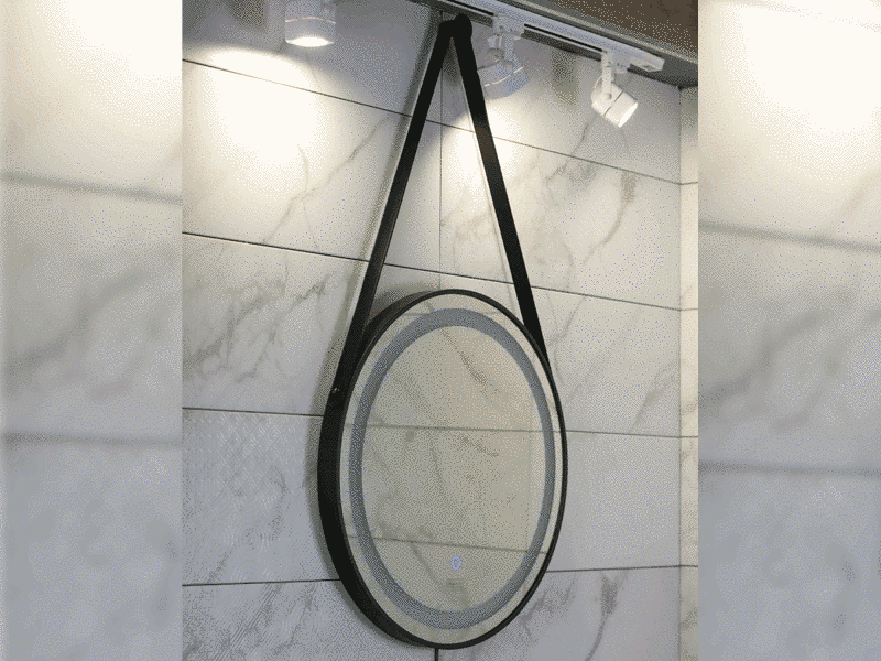 Зеркало в ванную ASIGNATURA Unique 59.5x59.5см c подсветкой сенсорное включение круглое 85401802